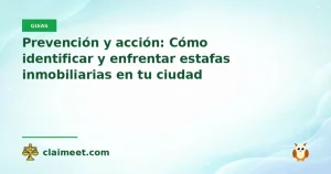 Prevención y acción: Cómo identificar y enfrentar estafas inmobiliarias en tu ciudad
