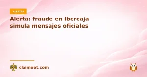 Alerta: fraude en Ibercaja simula mensajes oficiales