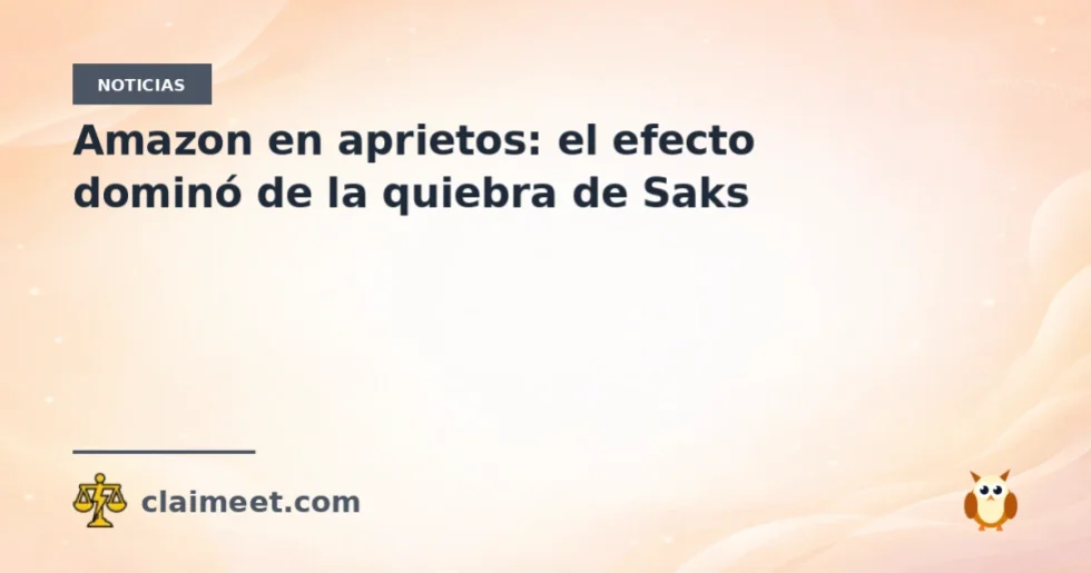 Amazon en aprietos: el efecto dominó de la quiebra de Saks