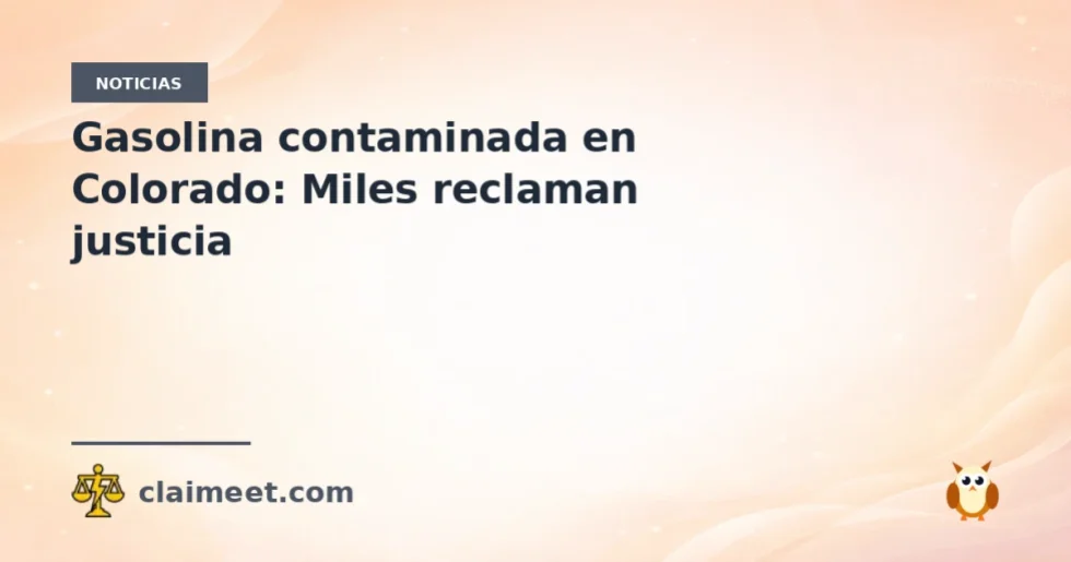 Gasolina contaminada en Colorado: Miles reclaman justicia