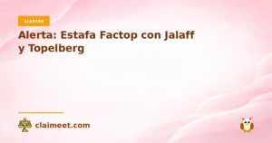 Alerta: Estafa Factop con Jalaff y Topelberg