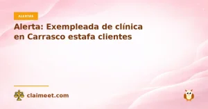 Alerta: Exempleada de clínica en Carrasco estafa clientes