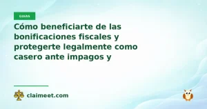 Cómo beneficiarte de las bonificaciones fiscales y protegerte legalmente como casero ante impagos y ocupaciones