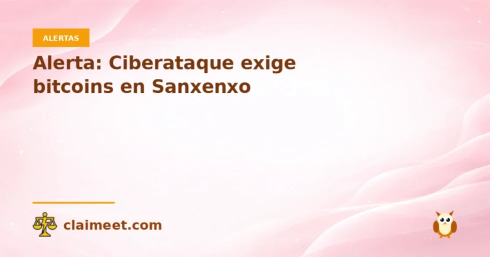Alerta: Ciberataque exige bitcoins en Sanxenxo