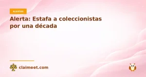 Alerta: Estafa a coleccionistas por una década