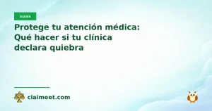 Protege tu atención médica: Qué hacer si tu clínica declara quiebra