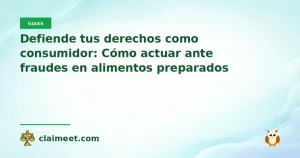 Defiende tus derechos como consumidor: Cómo actuar ante fraudes en alimentos preparados