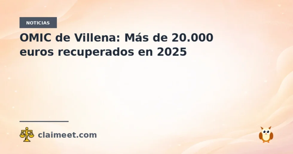 OMIC de Villena: Más de 20.000 euros recuperados en 2025