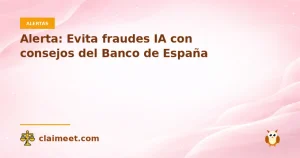 Alerta: Evita fraudes IA con consejos del Banco de España