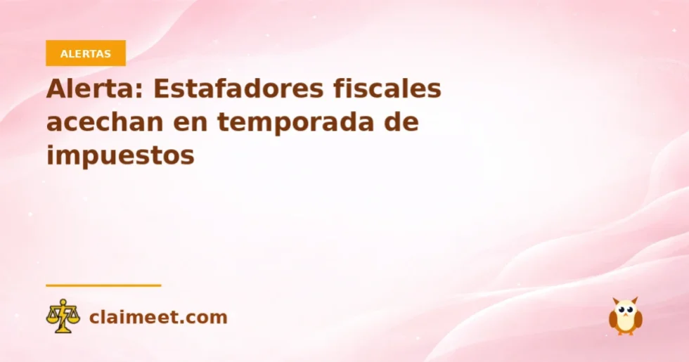 Alerta: Estafadores fiscales acechan en temporada de impuestos