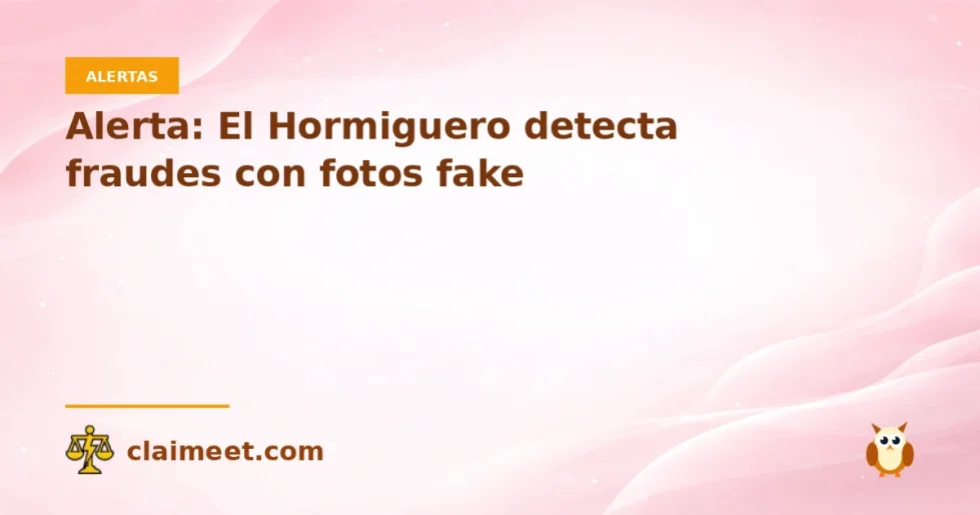 Alerta: El Hormiguero detecta fraudes con fotos fake