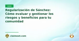 Regularización de Sánchez: Cómo evaluar y gestionar los riesgos y beneficios para tu comunidad