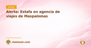 Alerta: Estafa en agencia de viajes de Maspalomas