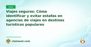 Viajes seguros: Cómo identificar y evitar estafas en agencias de viajes en destinos turísticos populares
