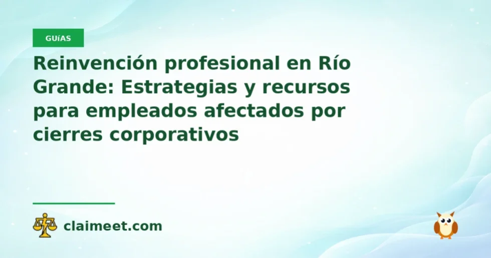 Reinvención profesional en Río Grande: Estrategias y recursos para empleados afectados por cierres corporativos