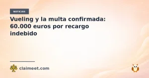 Vueling y la multa confirmada: 60.000 euros por recargo indebido
