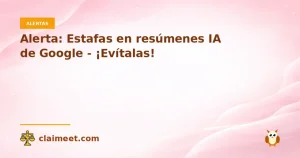 Alerta: Estafas en resúmenes IA de Google - ¡Evítalas!