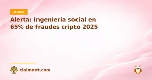 Alerta: Ingeniería social en 65% de fraudes cripto 2025