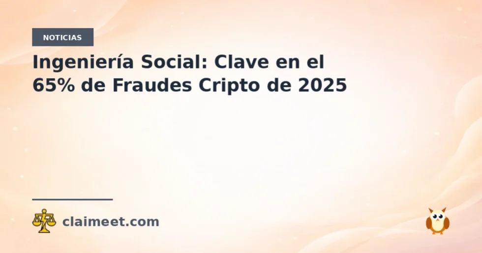 Ingeniería Social: Clave en el 65% de Fraudes Cripto de 2025