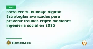 Fortalece tu blindaje digital: Estrategias avanzadas para prevenir fraudes cripto mediante ingeniería social en 2025