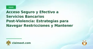 Acceso Seguro y Efectivo a Servicios Bancarios Post-Violencia: Estrategias para Navegar Restricciones y Mantener tu Seguridad Financiera