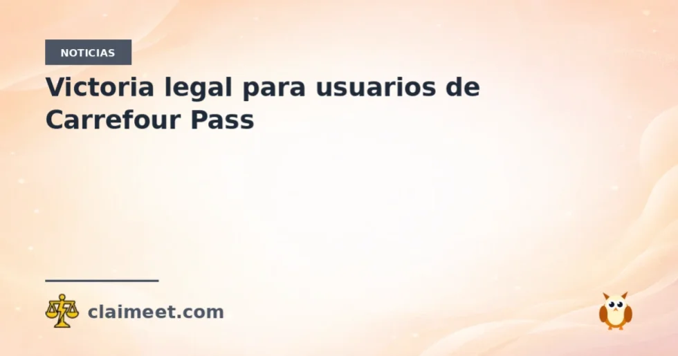Victoria legal para usuarios de Carrefour Pass