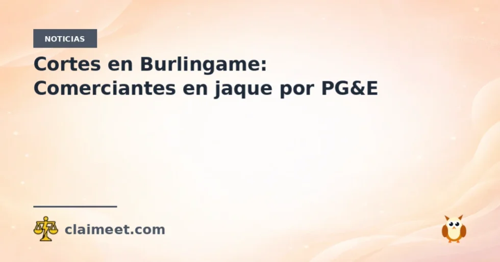 Cortes en Burlingame: Comerciantes en jaque por PG&E