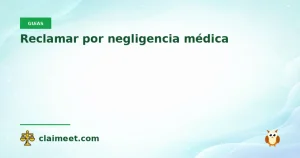 Reclamar por negligencia médica