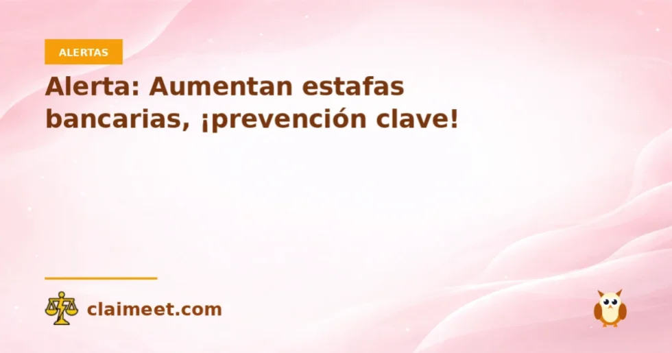 Alerta: Aumentan estafas bancarias, ¡prevención clave!