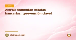 Alerta: Aumentan estafas bancarias, ¡prevención clave!
