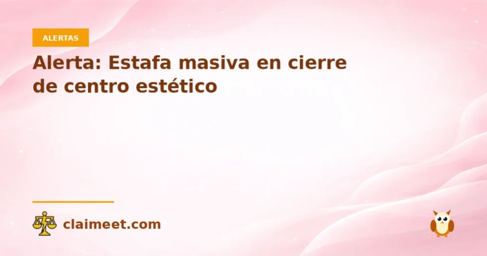 Alerta: Estafa masiva en cierre de centro estético