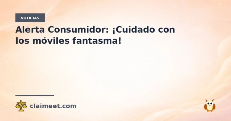 Alerta Consumidor: ¡Cuidado con los móviles fantasma!