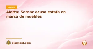 Alerta: Sernac acusa estafa en marca de muebles