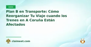 Plan B en Transporte: Cómo Reorganizar Tu Viaje cuando los Trenes en A Coruña Están Afectados