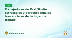 Trabajadores de Oral Studio: Estrategias y derechos legales tras el cierre de tu lugar de trabajo