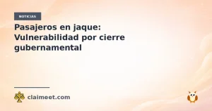 Pasajeros en jaque: Vulnerabilidad por cierre gubernamental