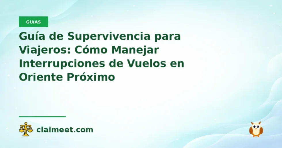Guía de Supervivencia para Viajeros: Cómo Manejar Interrupciones de Vuelos en Oriente Próximo