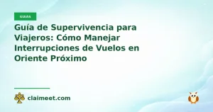 Guía de Supervivencia para Viajeros: Cómo Manejar Interrupciones de Vuelos en Oriente Próximo