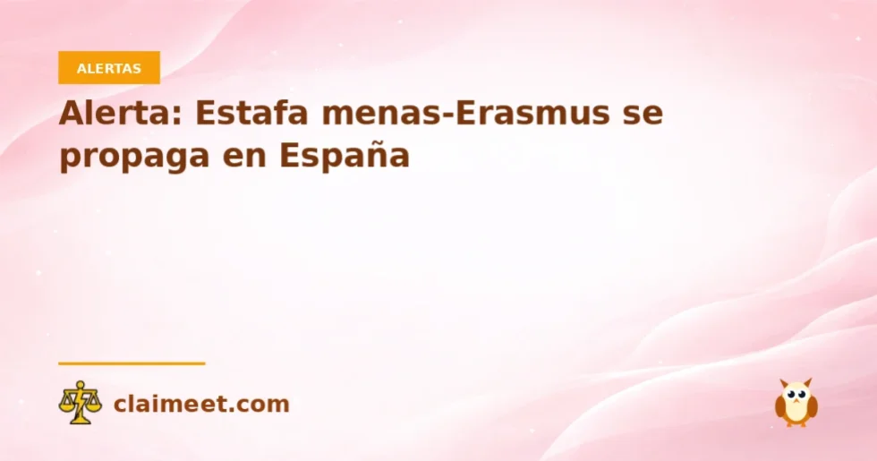 Alerta: Estafa menas-Erasmus se propaga en España