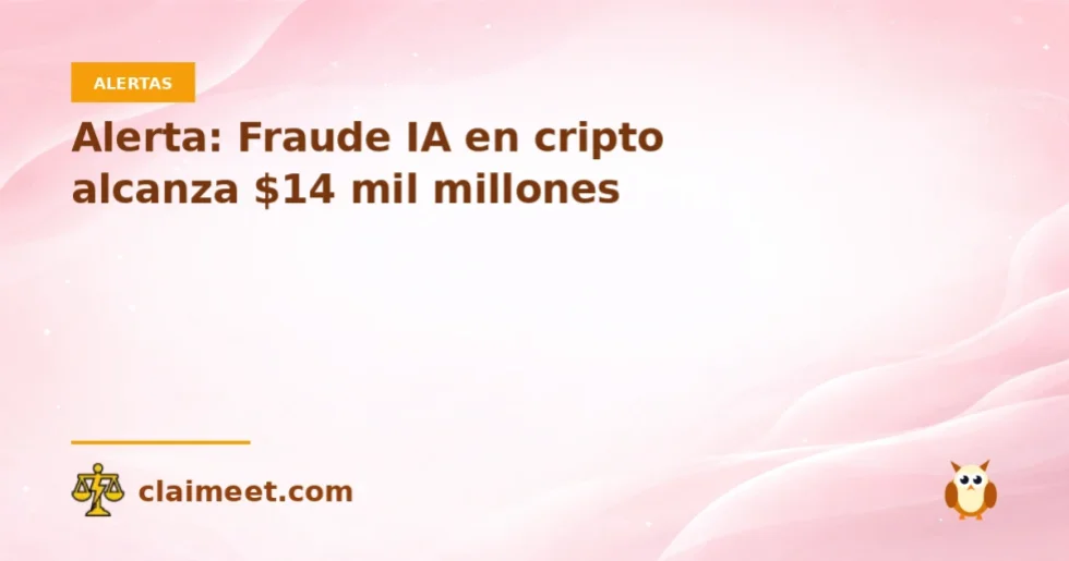 Alerta: Fraude IA en cripto alcanza $14 mil millones