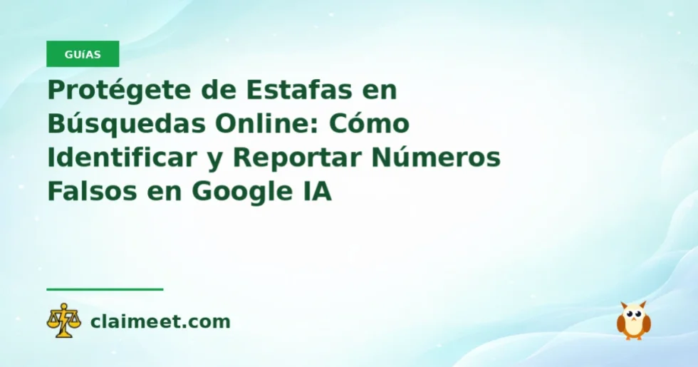 Protégete de Estafas en Búsquedas Online: Cómo Identificar y Reportar Números Falsos en Google IA