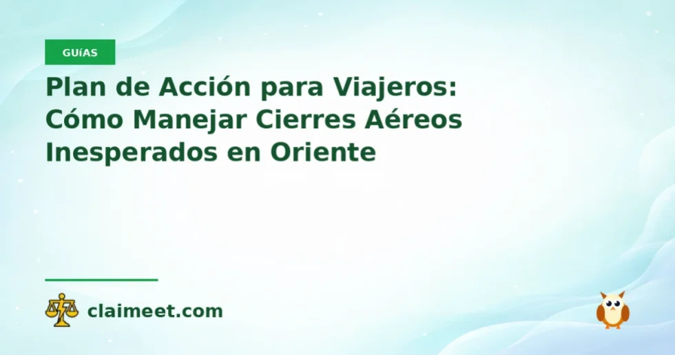 Plan de Acción para Viajeros: Cómo Manejar Cierres Aéreos Inesperados en Oriente