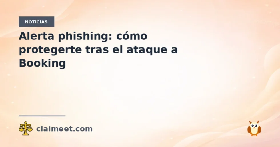 Alerta phishing: cómo protegerte tras el ataque a Booking