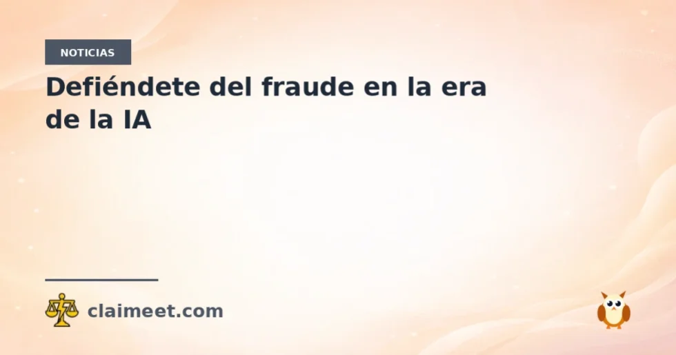 Defiéndete del fraude en la era de la IA