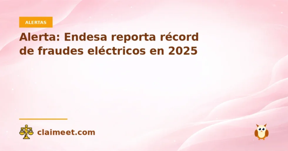 Alerta: Endesa reporta récord de fraudes eléctricos en 2025