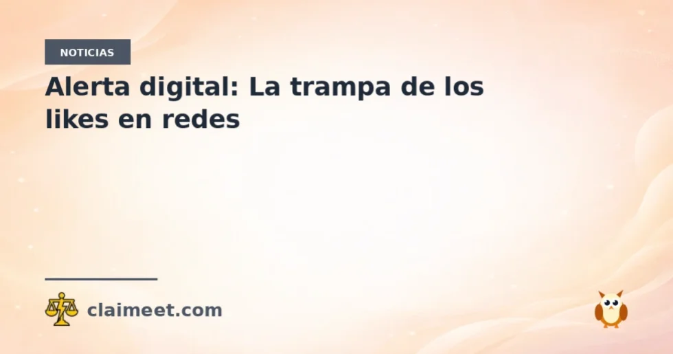 Alerta digital: La trampa de los likes en redes