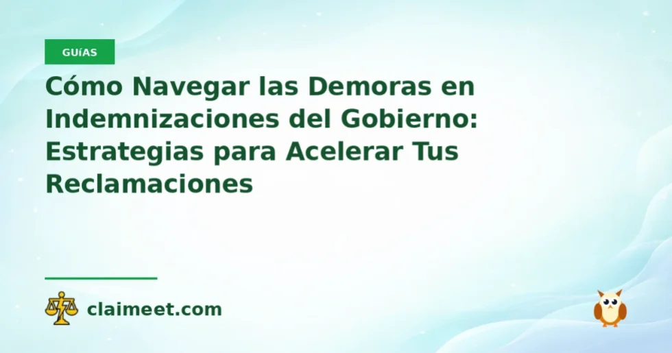 Cómo Navegar las Demoras en Indemnizaciones del Gobierno: Estrategias para Acelerar Tus Reclamaciones