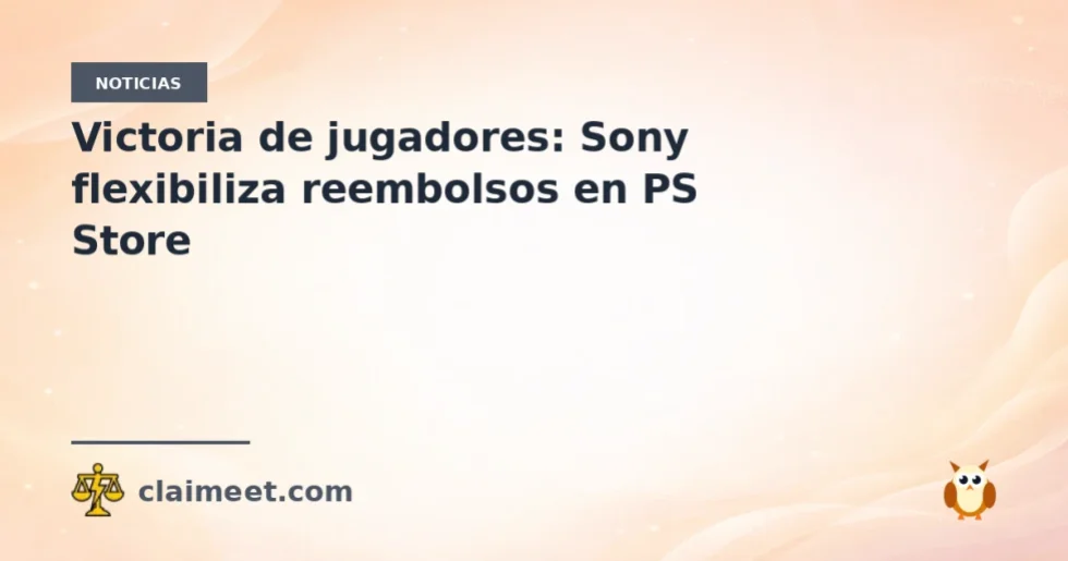 Victoria de jugadores: Sony flexibiliza reembolsos en PS Store