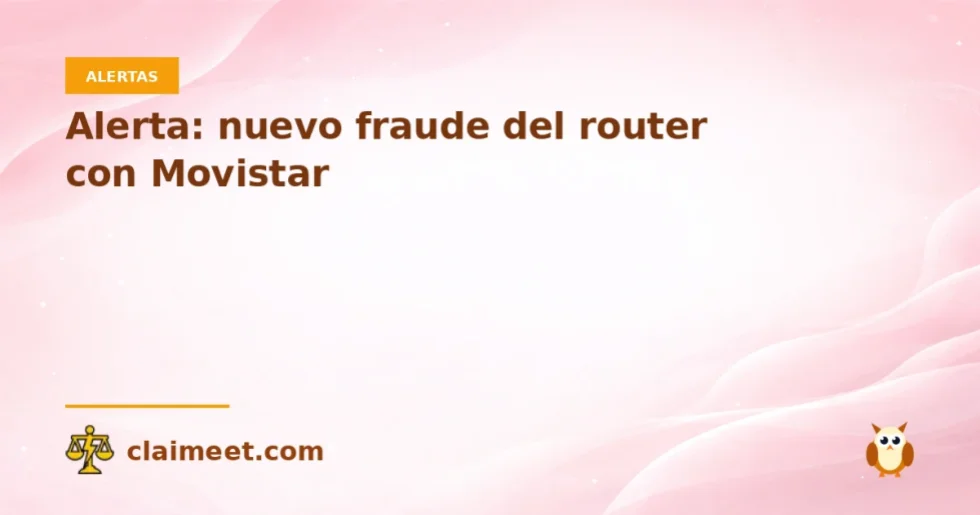 Alerta: nuevo fraude del router con Movistar