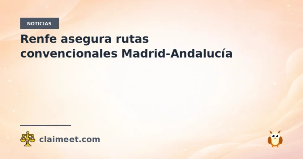 Renfe asegura rutas convencionales Madrid-Andalucía